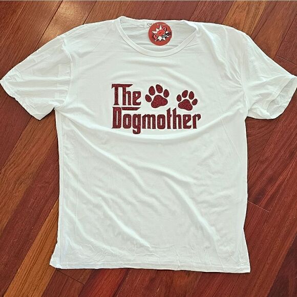 Dog Mother T-Shirt Short Sleeve Tee XL Dog Mom Gift NWT - Picture 1 of 7